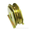 Y groove sliding gate wheel with double plates
